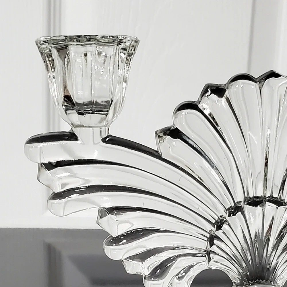 (2) 1930s "Pattern 221-2/Maya"  2 Light Candlesticks ✨️by Paden City Glass EUC - Picture 5 of 9